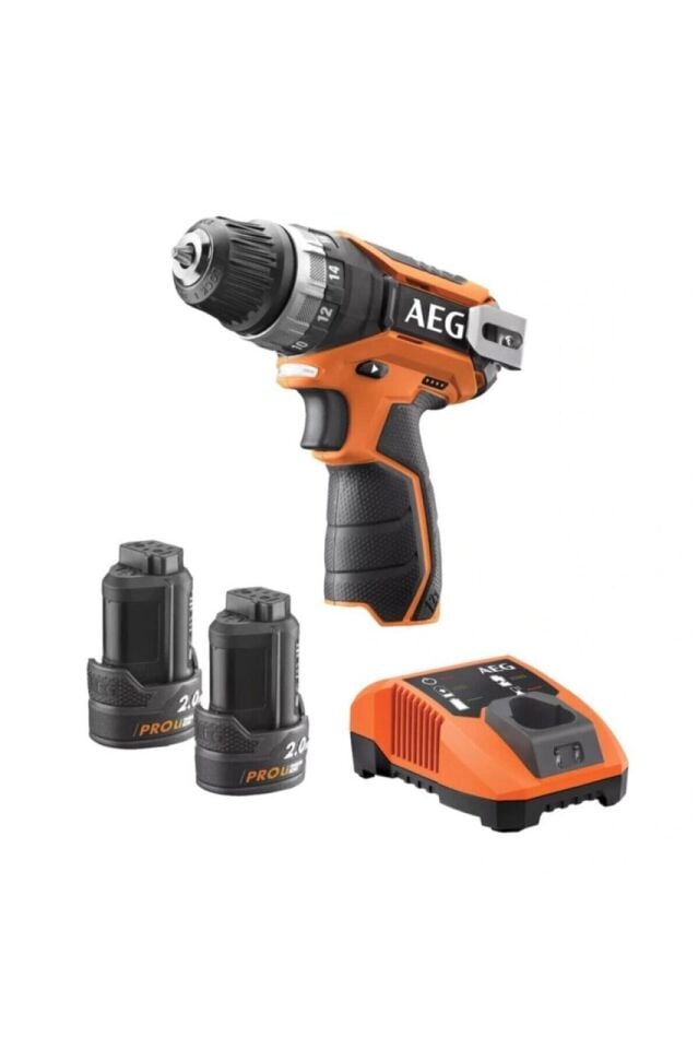 AEG BS 12 C2 LI - 12V - 2Ah Çift Akülü Matkap