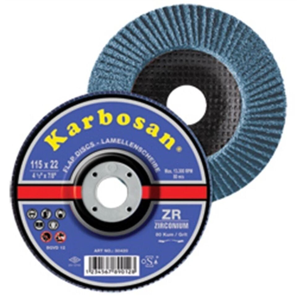 Karbosan 983460 FLAP DİSK ZIMPARA 115x60 mm