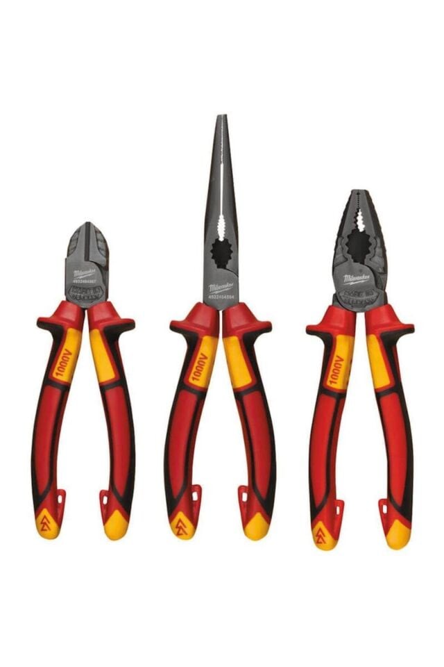 Ağır Hizmet Tipi Vde Elektrikçi Izoleli Pense Seti 3 Parça -t4932464575-4745b
