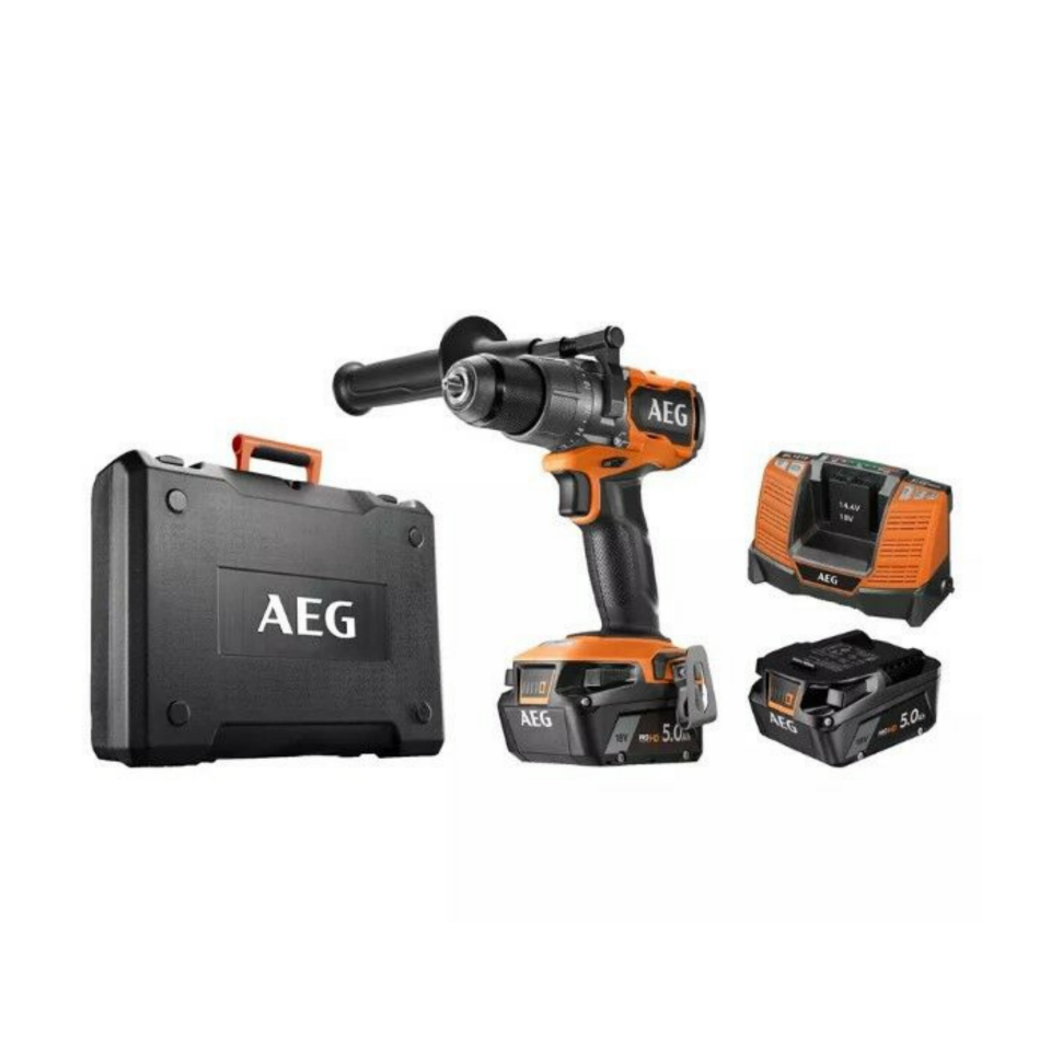 AEG BSB 18C3BL-502C Kömürsüz Çift Akülü Darbeli Matkap 5.0 Ah 4935478939