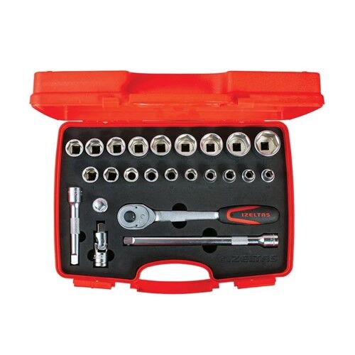 İzeltaş Altı Köşe Lokma Anahtar Takımı 1/2'' 24 Parça 1113002024